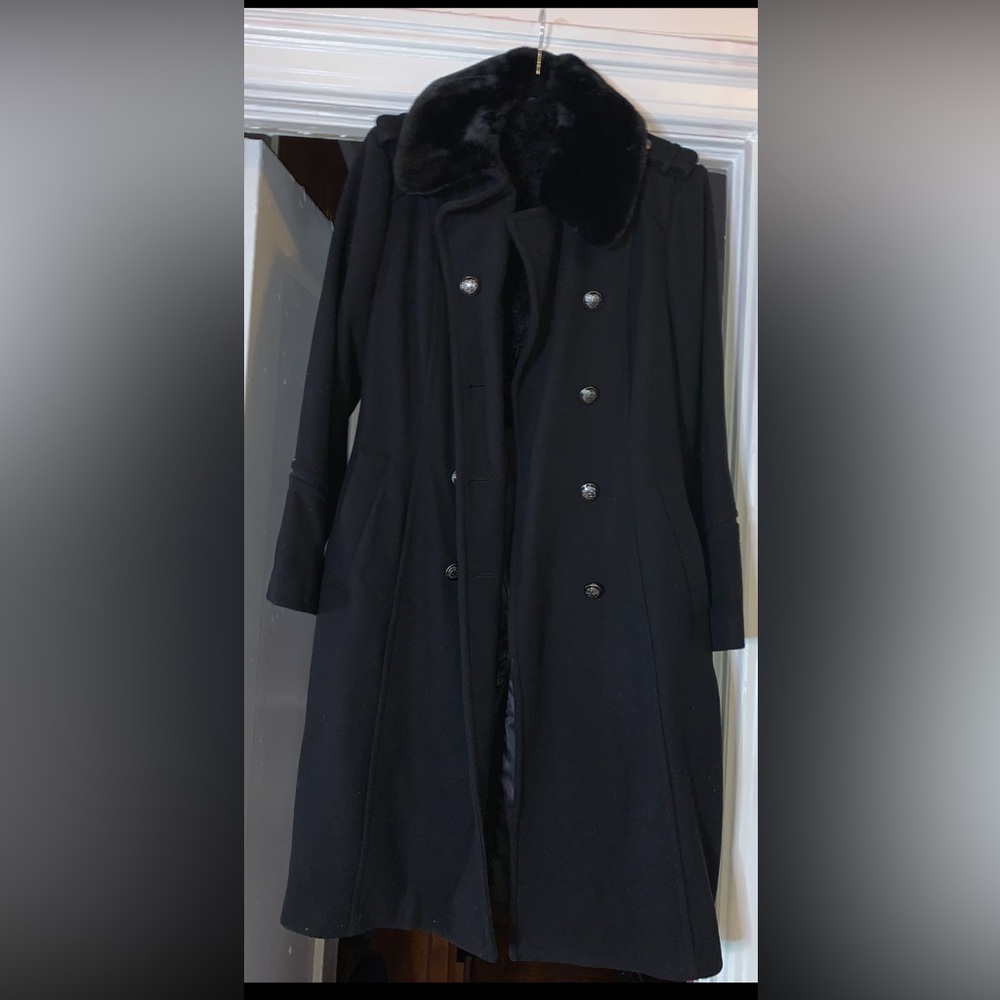 Wool blend coat